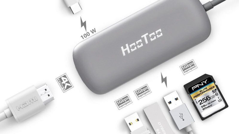 Centro HooToo USB-C, $40 con el código KINJA100